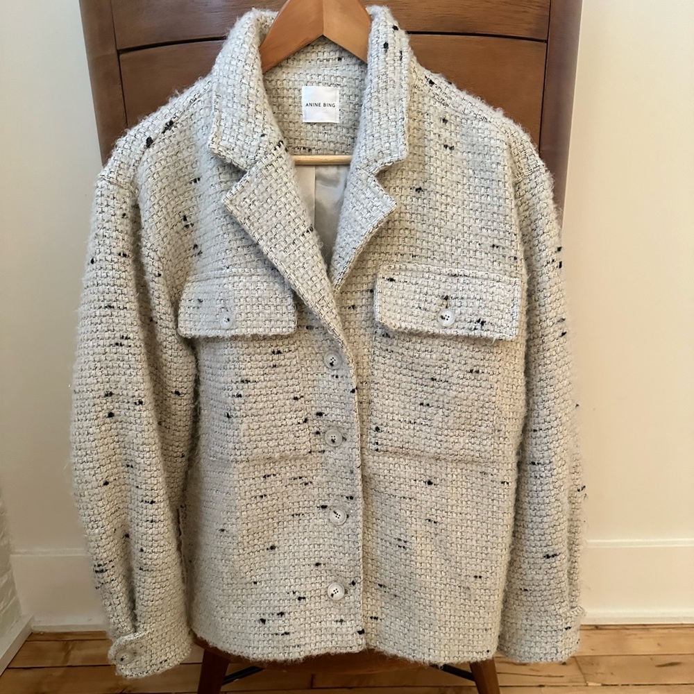 Anine Bing Textured Tweed Jacket